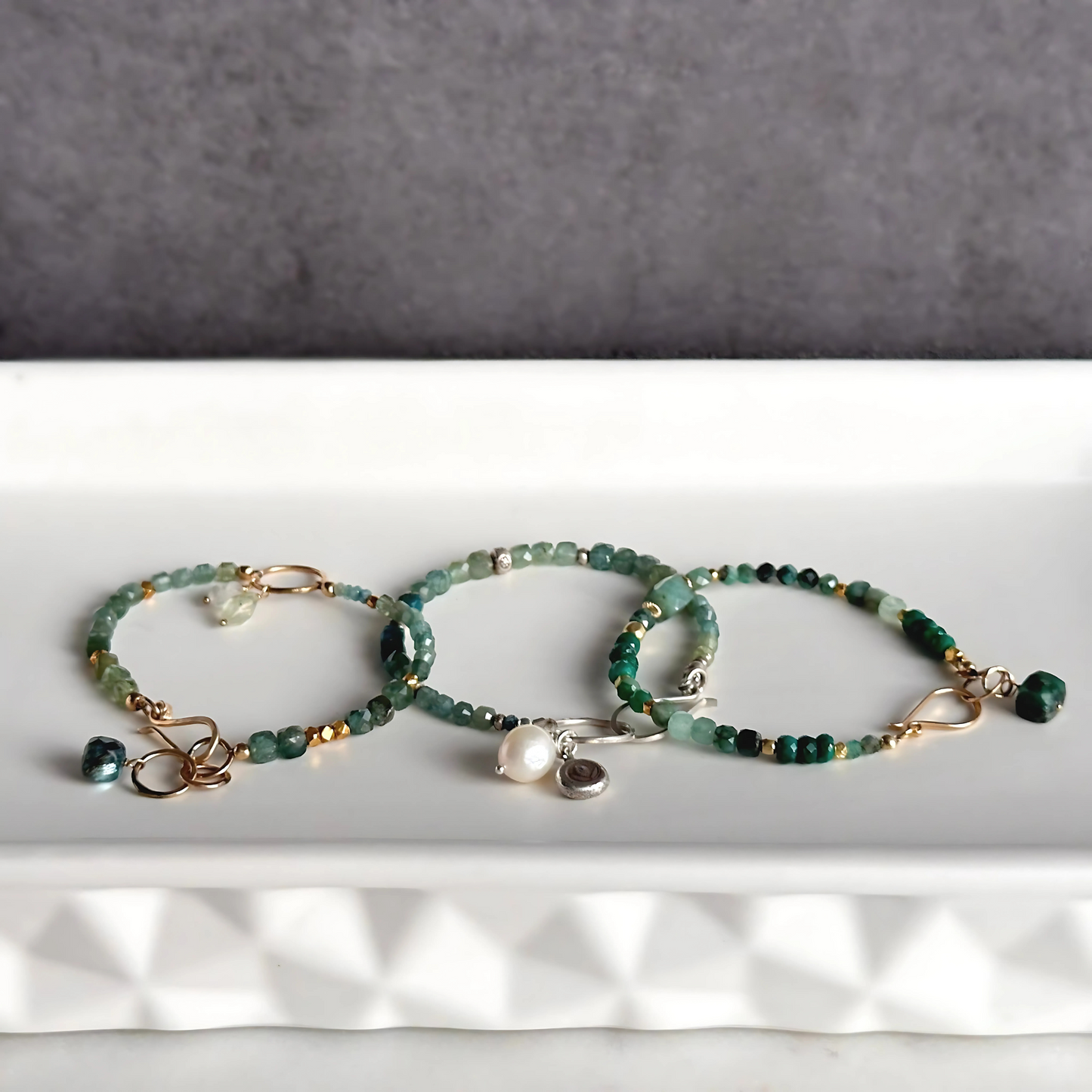 Emerald Essence - Emerald and Gold Bracelet