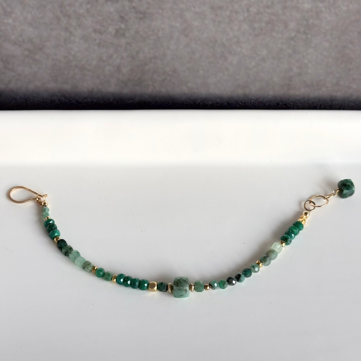 Emerald Essence - Emerald and Gold Bracelet