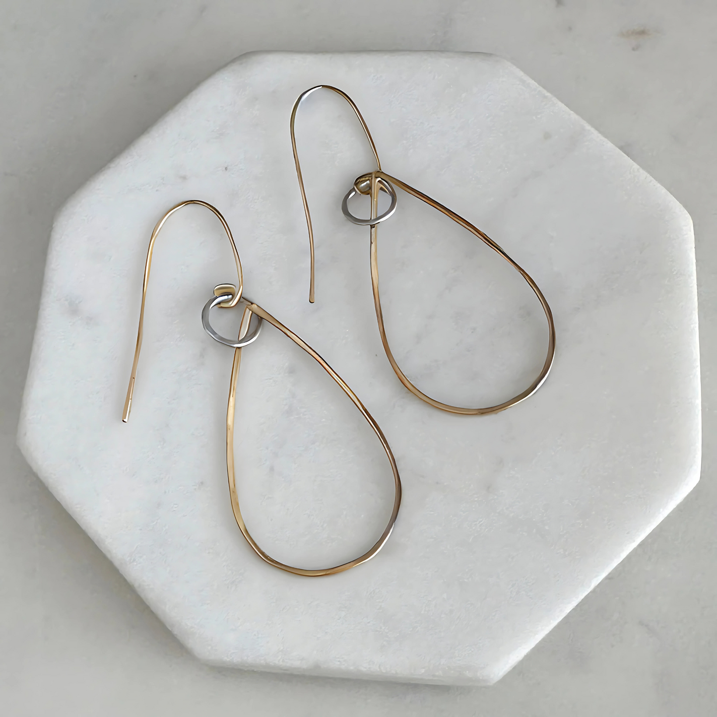 Golden Harmony - Gold-Filled and Sterling Silver Hoops