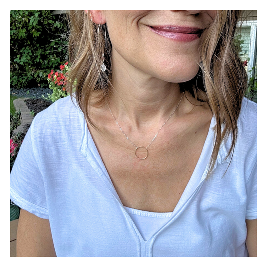 Everyday Love | Rose Quartz & Sapphire Silver Earrings