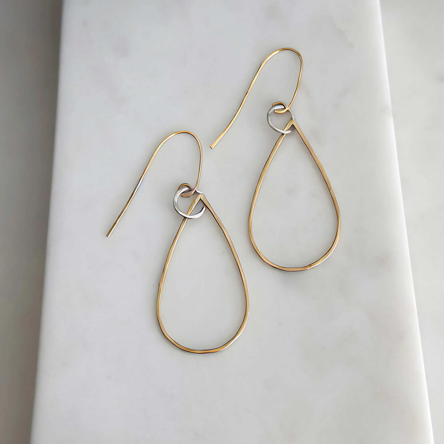 Golden Harmony - Gold-Filled and Sterling Silver Hoops