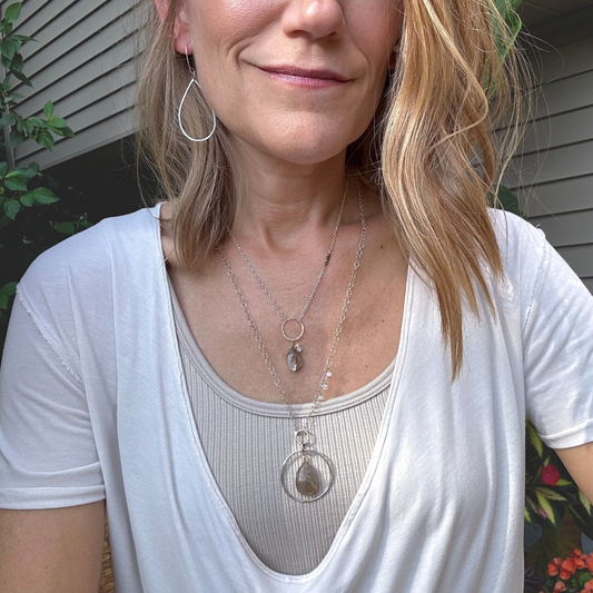 Subtle Elegance | Sterling Silver & Gold Hoop Earrings