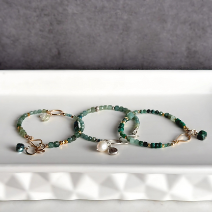 Emerald Essence - Emerald and Gold Bracelet
