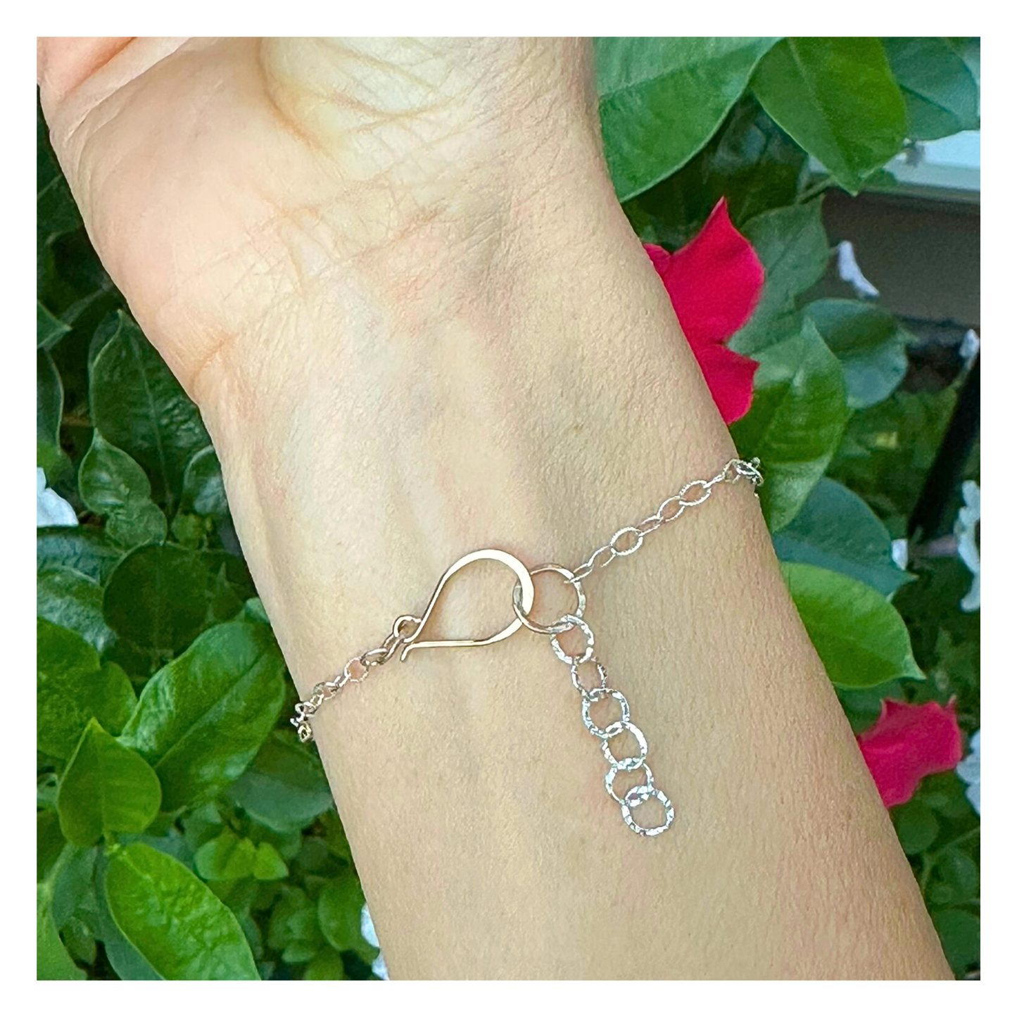 Balanced Connection — Silver & Gold Hoops Bracelet