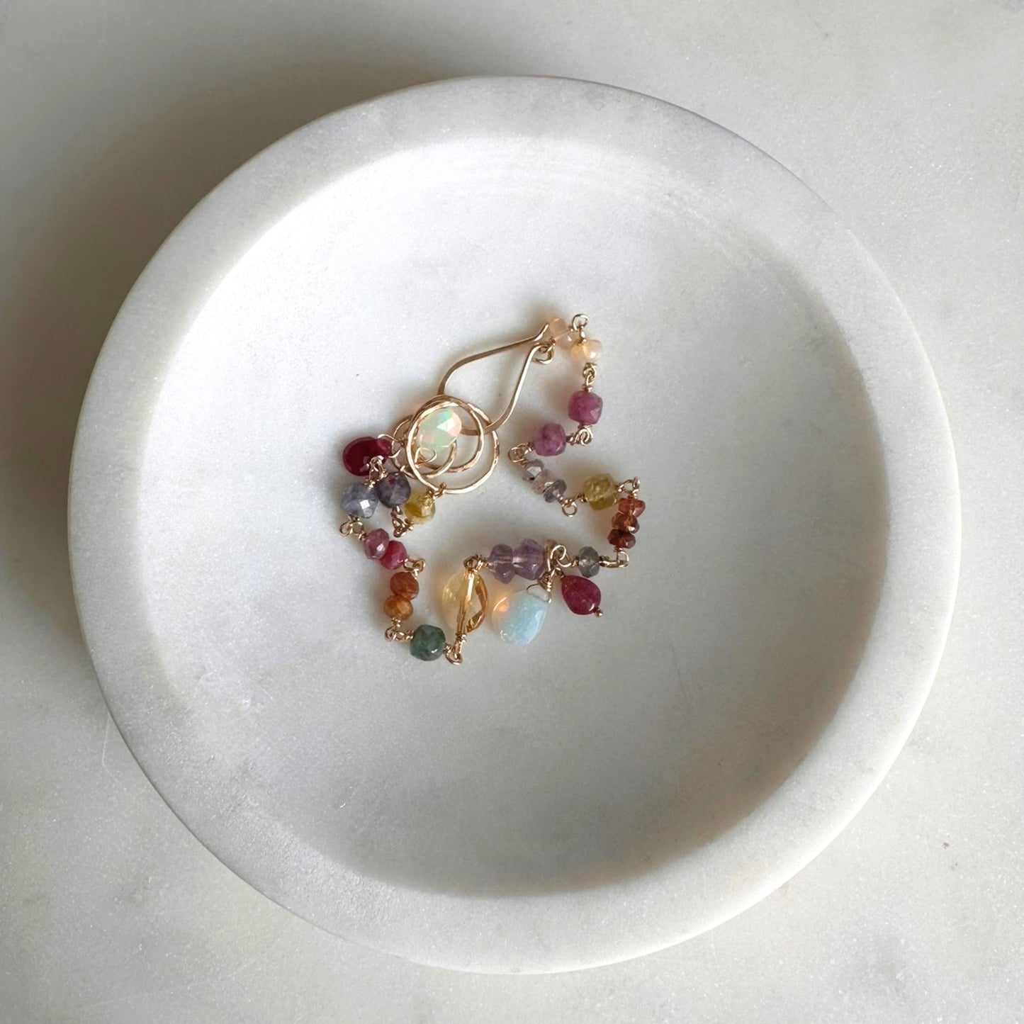 All of You | GF Linked Green Garnet, Iolite, Ruby, Citrine, Amethyst & Opal Bracelet
