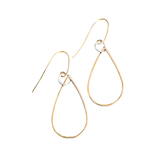 Golden Harmony - Gold-Filled and Sterling Silver Hoops