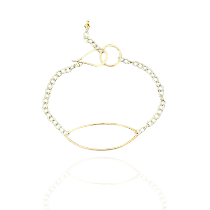 Grounded — Sterling Silver & Gold Chain Bracelet