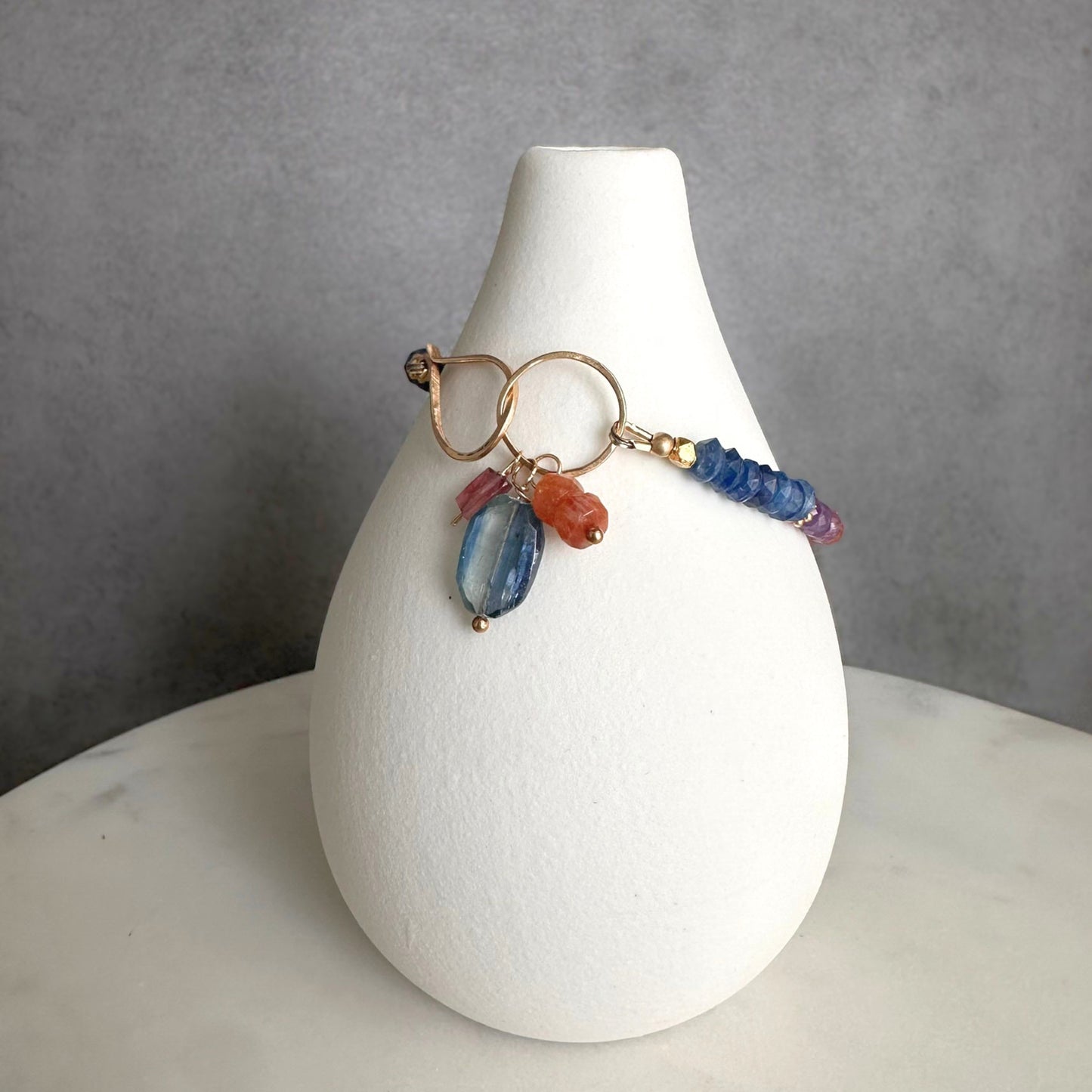 Beautiful Soul | GF Kyanite, Citrine, Ruby, Garnet & Amethyst Beaded Bracelet