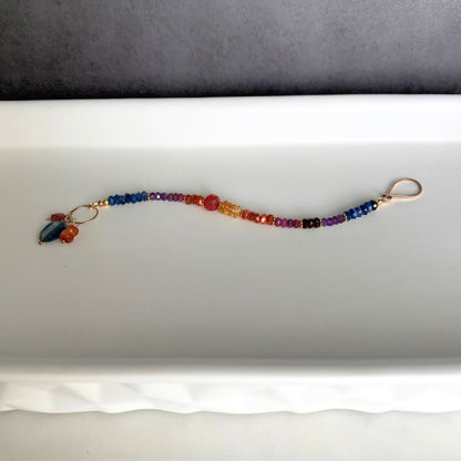 Beautiful Soul | GF Kyanite, Citrine, Ruby, Garnet & Amethyst Beaded Bracelet