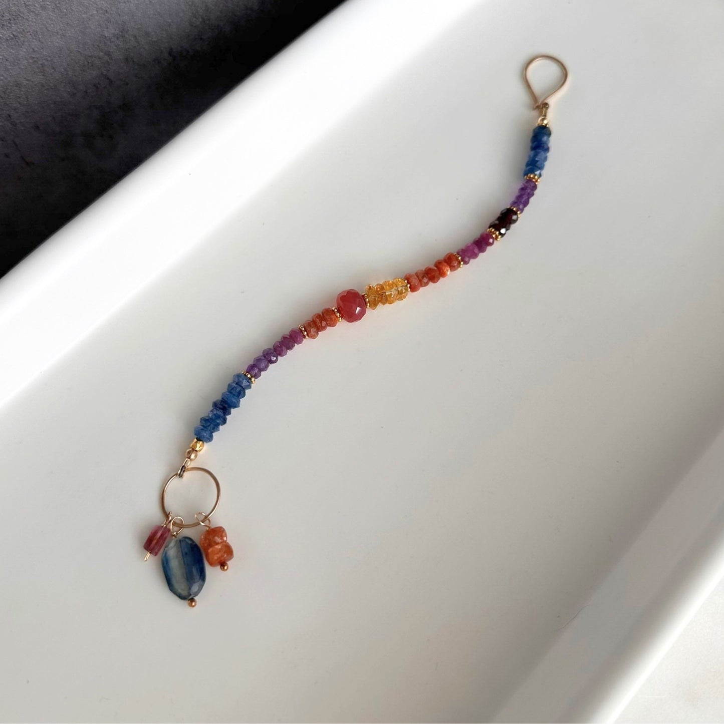 Beautiful Soul | GF Kyanite, Citrine, Ruby, Garnet & Amethyst Beaded Bracelet