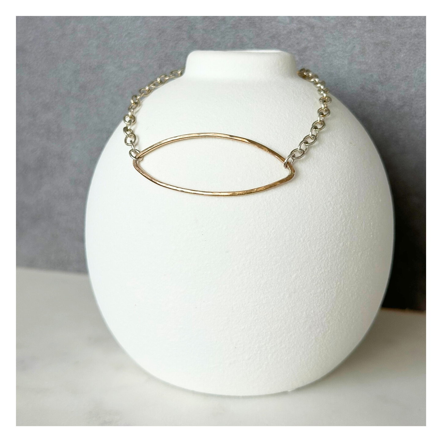 Grounded — Sterling Silver & Gold Chain Bracelet