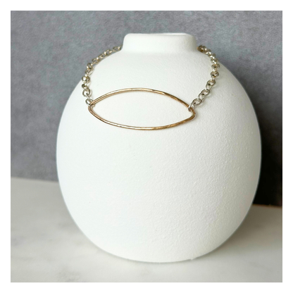 Grounded — Sterling Silver & Gold Chain Bracelet