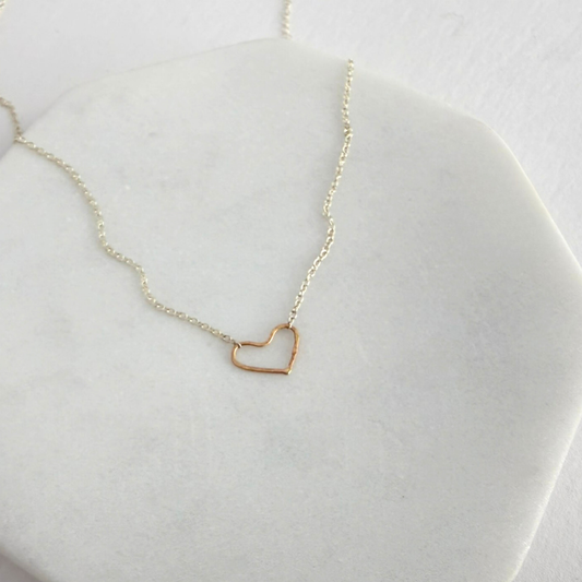 Small but Mighty | Tiny Sterling Silver & Gold Necklace