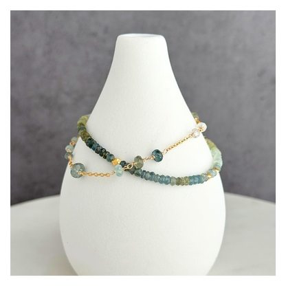 Desert Calm — Hubei Turquoise Gold-Filled Bracelet