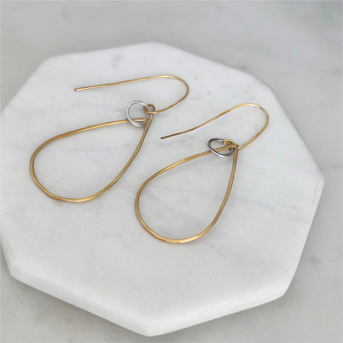 Golden Harmony - Gold-Filled and Sterling Silver Hoops