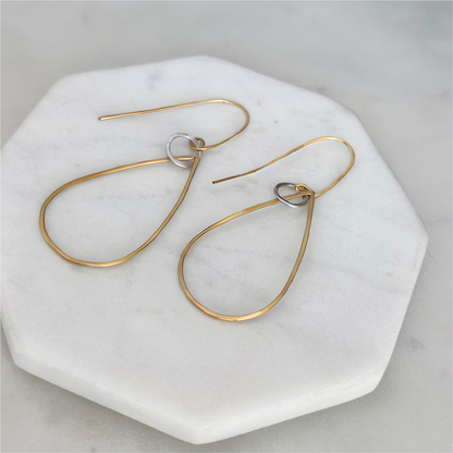 Golden Harmony - Gold-Filled and Sterling Silver Hoops