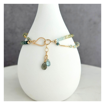 Desert Calm — Hubei Turquoise Gold-Filled Bracelet