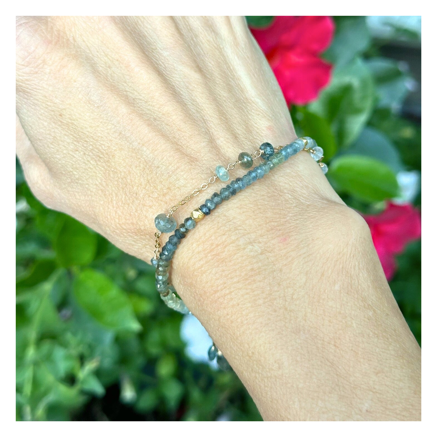 Desert Calm — Hubei Turquoise Gold-Filled Bracelet