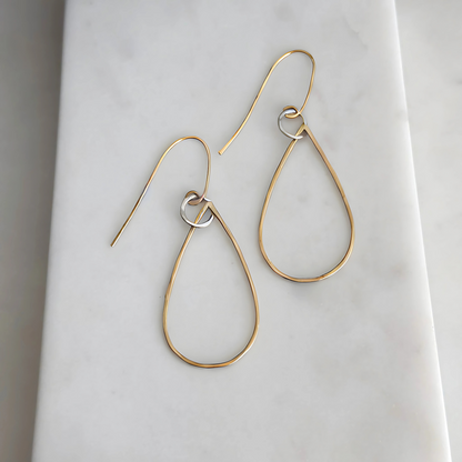 Golden Harmony - Gold-Filled and Sterling Silver Hoops