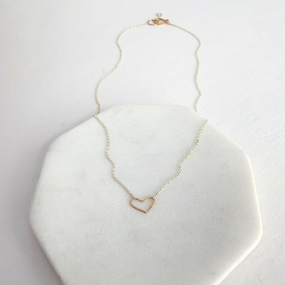 Small but Mighty | Tiny Sterling Silver & Gold Necklace