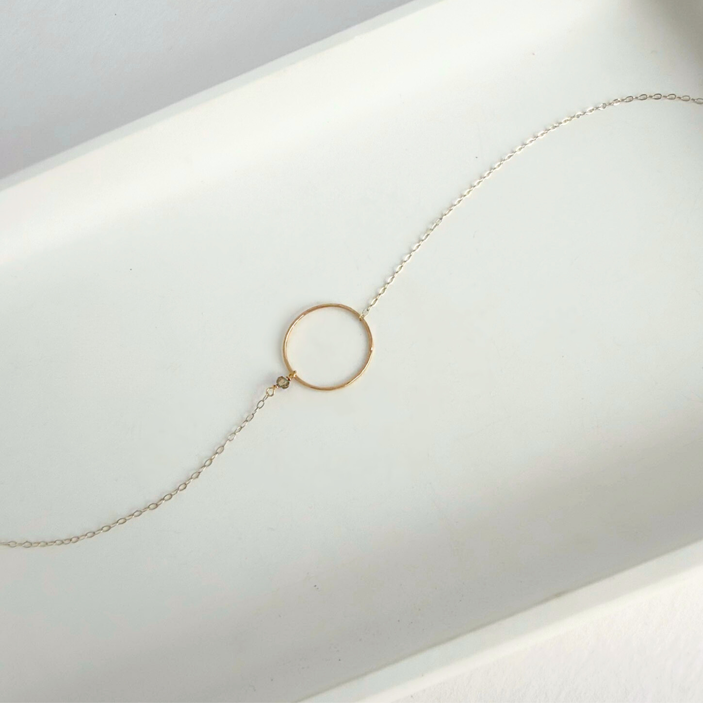 Open Heart | Sterling Silver & Gold Necklace with Amethyst
