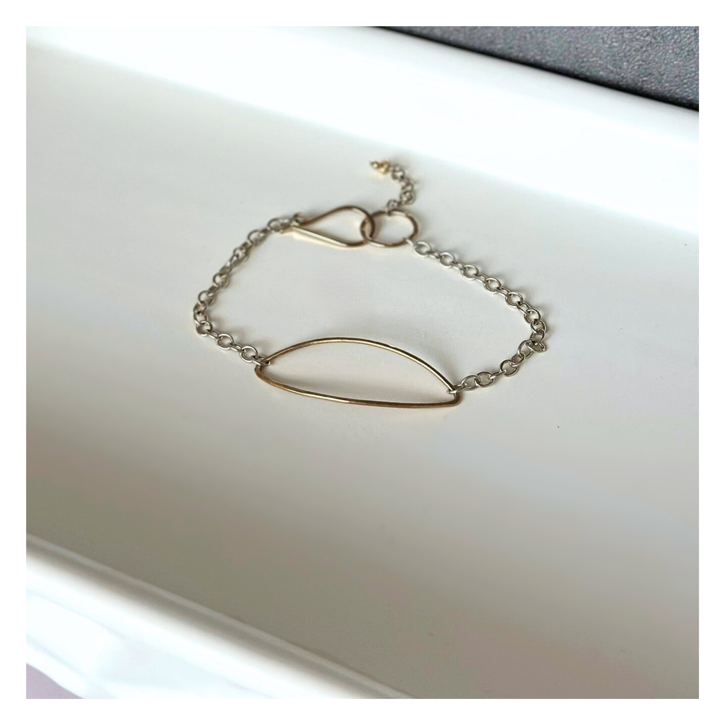 Grounded — Sterling Silver & Gold Chain Bracelet